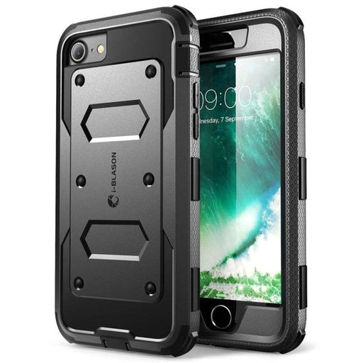 For Iphone 7 8 Se Case With Built-in Screen Protector Full