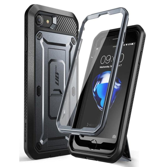 Iphone 7 8 Rugged Holster Cover With Built-in Screen