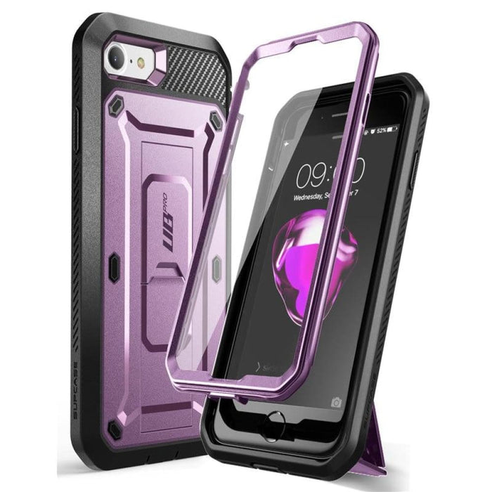 Iphone 7 8 Rugged Holster Cover With Built-in Screen