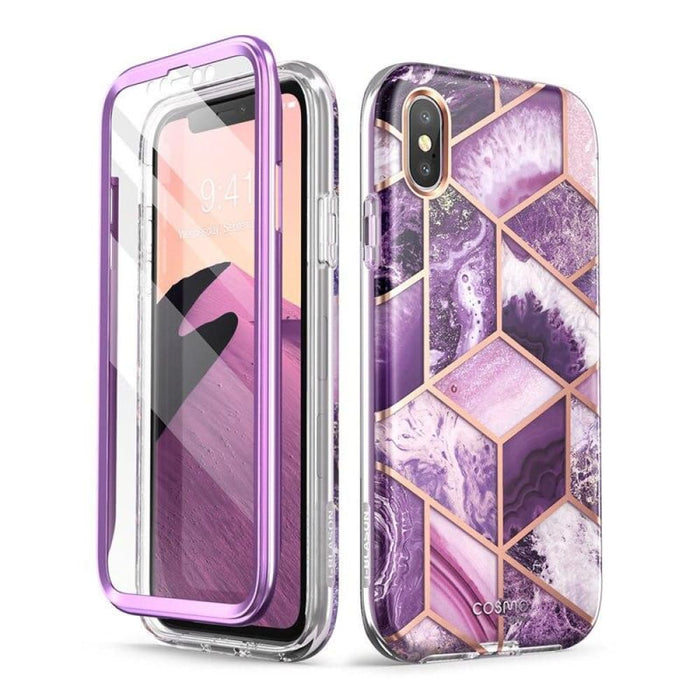 Iphone x Xs Case With Built-in Screen Protector Cosmo Series