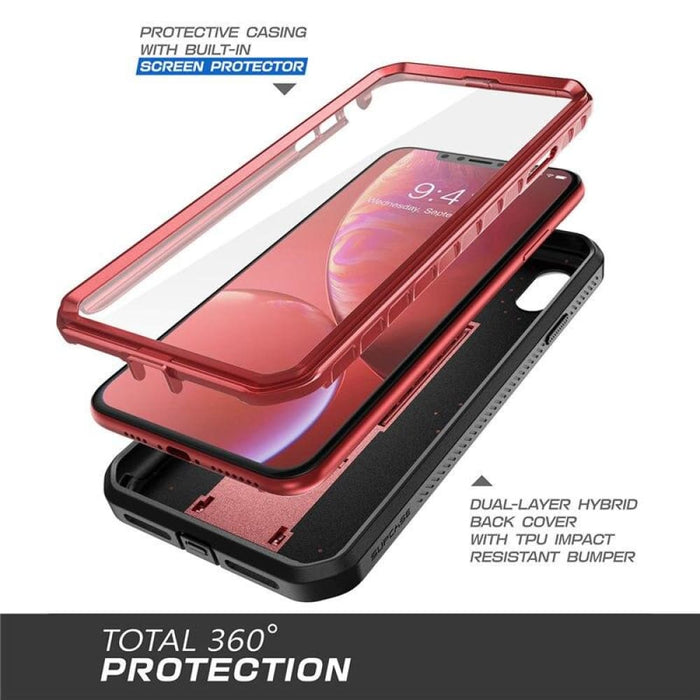 Iphone Xs Max Case With Built-in Screen Protector &