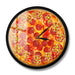 Italian Pepperoni Pizza Wall Clock Restaurant Design