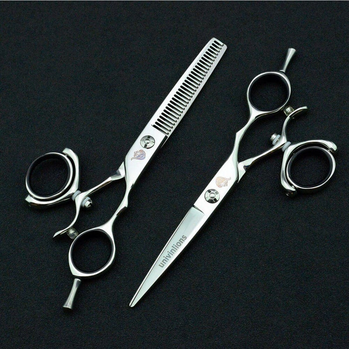 Japanese Hairdressing Scissors With Rotating Handle