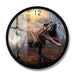 Jurassic King T-rex Tyrannosaurus Wall Clock Roaring Scene