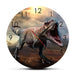 Jurassic King T-rex Tyrannosaurus Wall Clock Roaring Scene