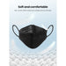 Kn95 Filtering 4 Layers Face Mask 10 Pack Black