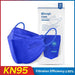 Kn95 Filtering 4 Layers Face Mask 10 Pack Blue