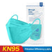 Kn95 Filtering 4 Layers Face Mask 10 Pack Light Green