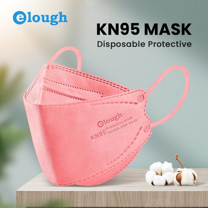 Kn95 Filtering 4 Layers Face Mask 10 Pack Watermelon Red