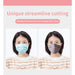 Kn95 Filtering 4 Layers Ladies Printed Mask 10 Pack Pink W/ 