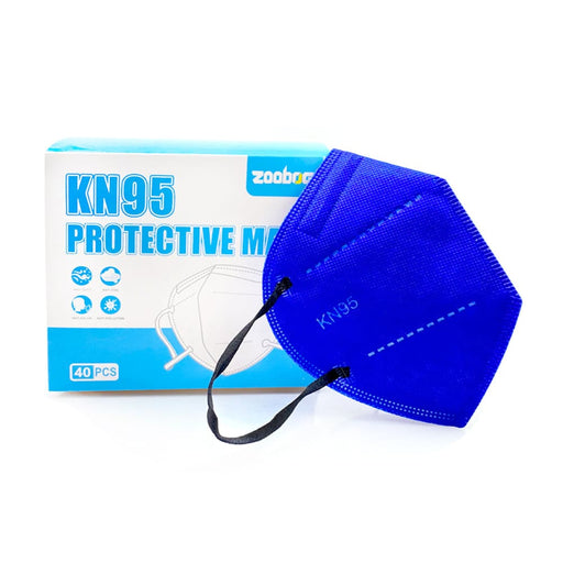 Kn95 Filtering 5 Layers Face Mask 40 Pack Blue