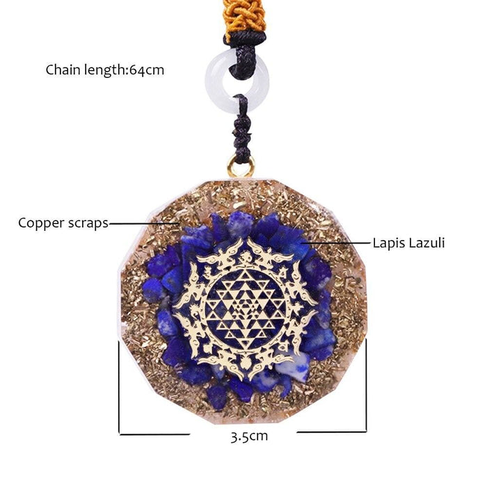 Lapis Lazuli Orgone Pendant For Men And Women Emf Protection