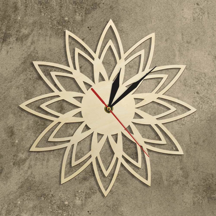 Laser Engraved Wooden Wall Clock