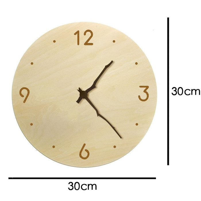 Laser Engraved Wooden Wall Clock