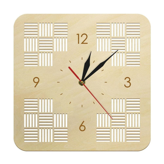 Laser Engraved Wooden Wall Clock