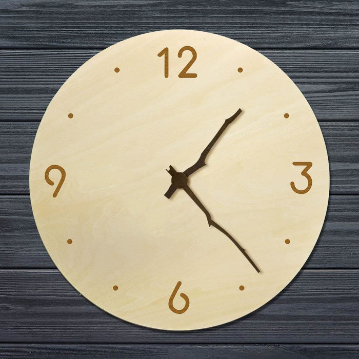 Laser Engraved Wooden Wall Clock