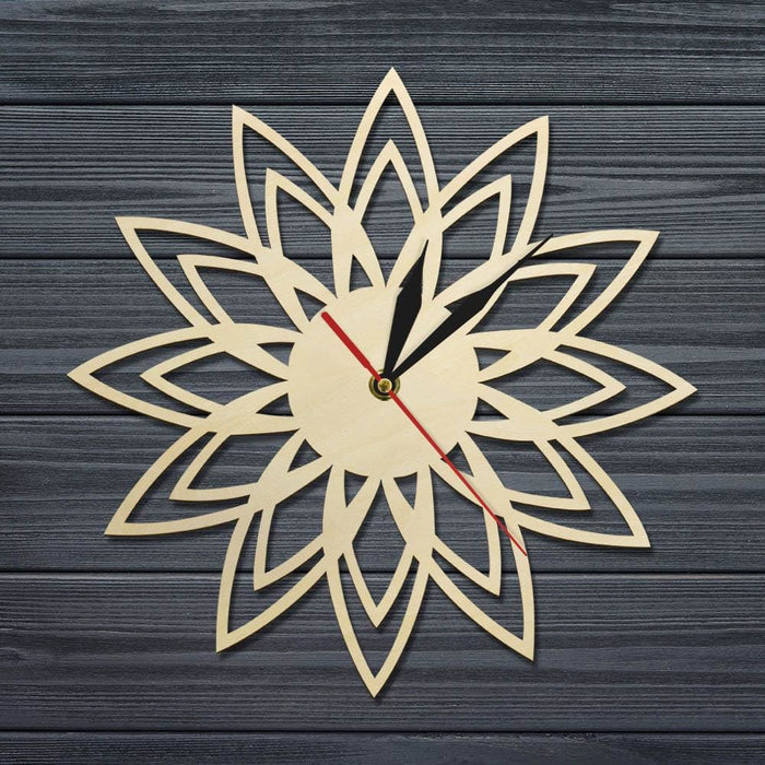 Laser Engraved Wooden Wall Clock