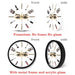 Lash Makeup Tools Beauty Salon Extensions Print Wall Clock