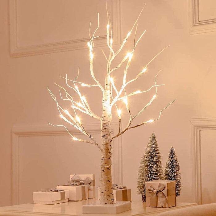 Vibe Geeks Led Illuminated Birch Tree For Home And Holiday