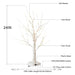 Led Illuminated Birch Tree For Home And Holiday Decoration-