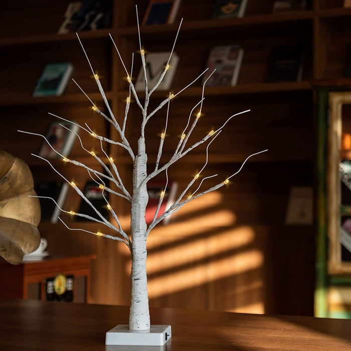 Vibe Geeks Led Illuminated Birch Tree For Home And Holiday