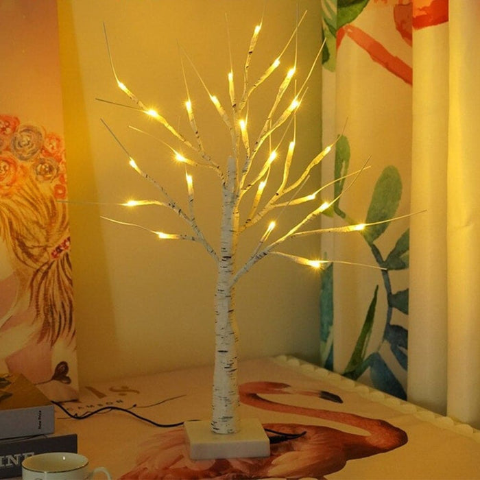 Vibe Geeks Led Illuminated Birch Tree For Home And Holiday