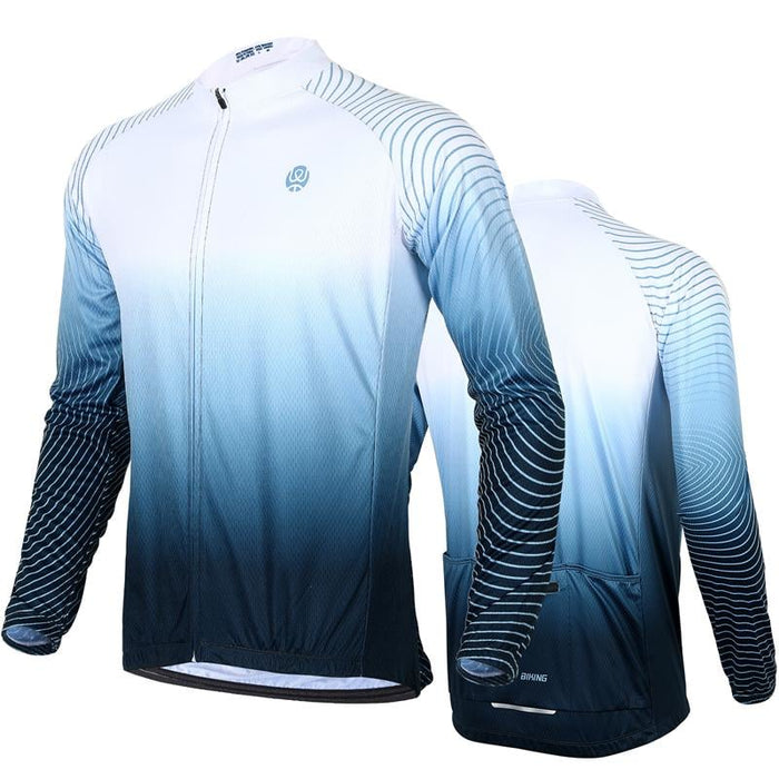 Long Sleeve Comfortable Full Zipper Cycling Tshirt