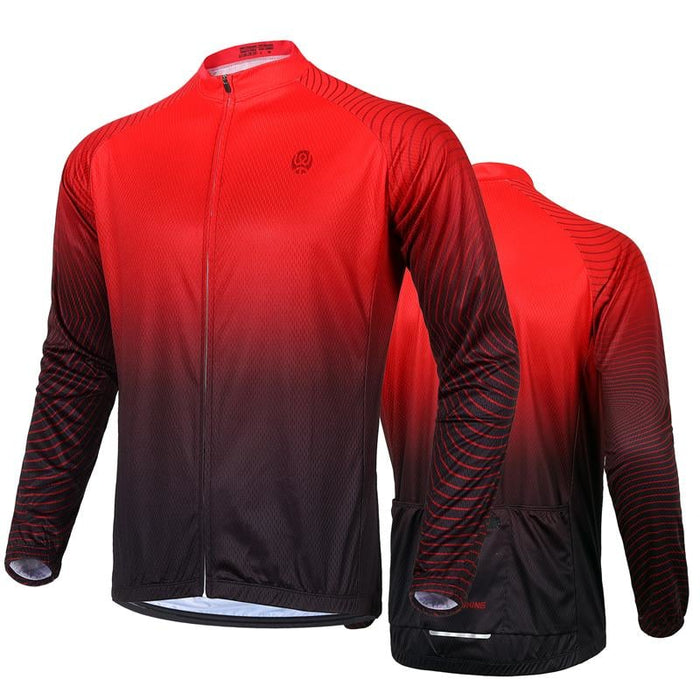 Long Sleeve Comfortable Full Zipper Cycling Tshirt