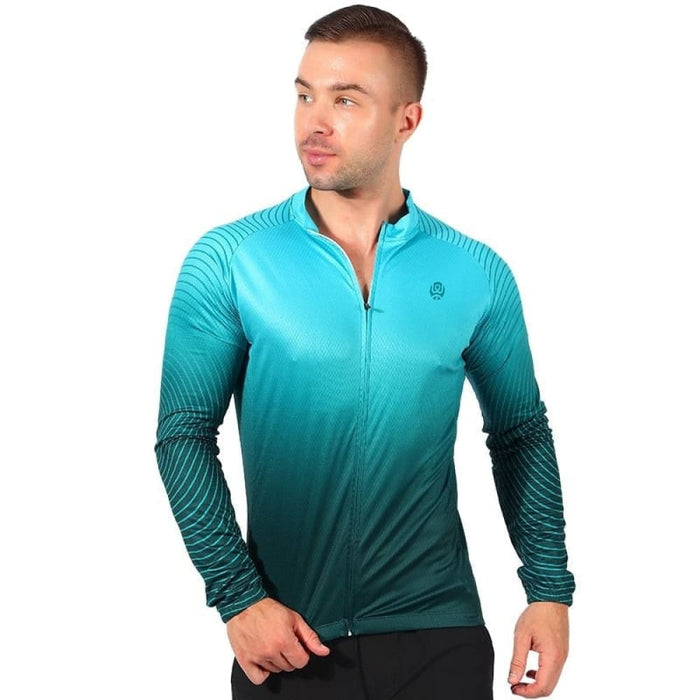 Long Sleeve Comfortable Full Zipper Cycling Tshirt