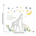 I Love You Cartoon Giraffe Mom And Kids Wall Stickers Stars