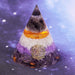 Luminous Orgonite Pyramid Amethystine With Copper Chakra