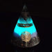 Luminous Orgonite Pyramid Amethystine With Copper Chakra