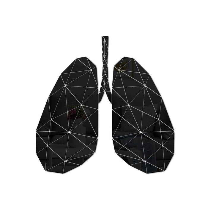 Lung Anatomy Acrylic Mirror Diy Stickers