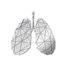 Lung Anatomy Acrylic Mirror Diy Stickers