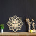 Mandala Flower Wood Wall Clock