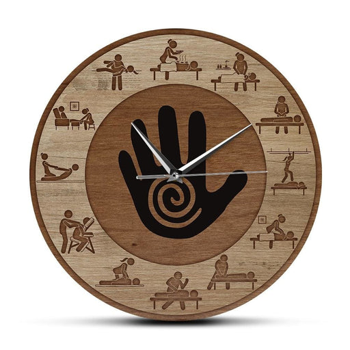 Massage Physical Therapy Print Wall Clock People Relax Body