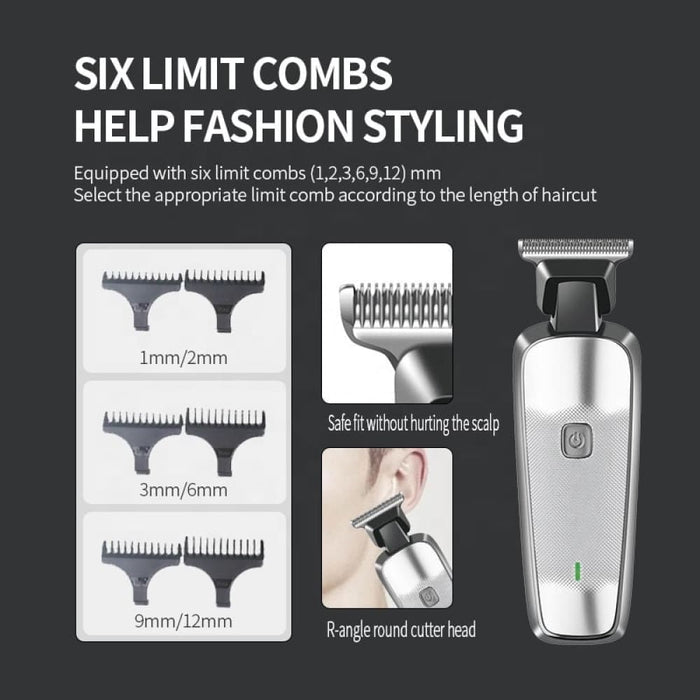 Men Cordless Barber Hair Trimmer Professional Electric