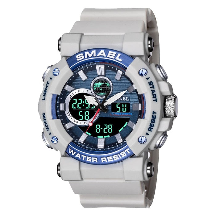 Men Watch Smael Sport Watches Waterproof Stopwatch Alarm