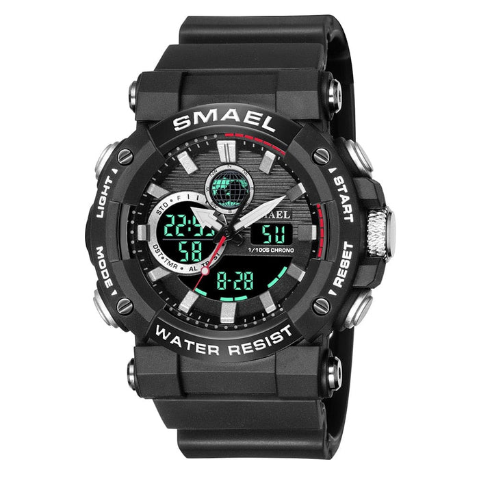 Men Watch Smael Sport Watches Waterproof Stopwatch Alarm