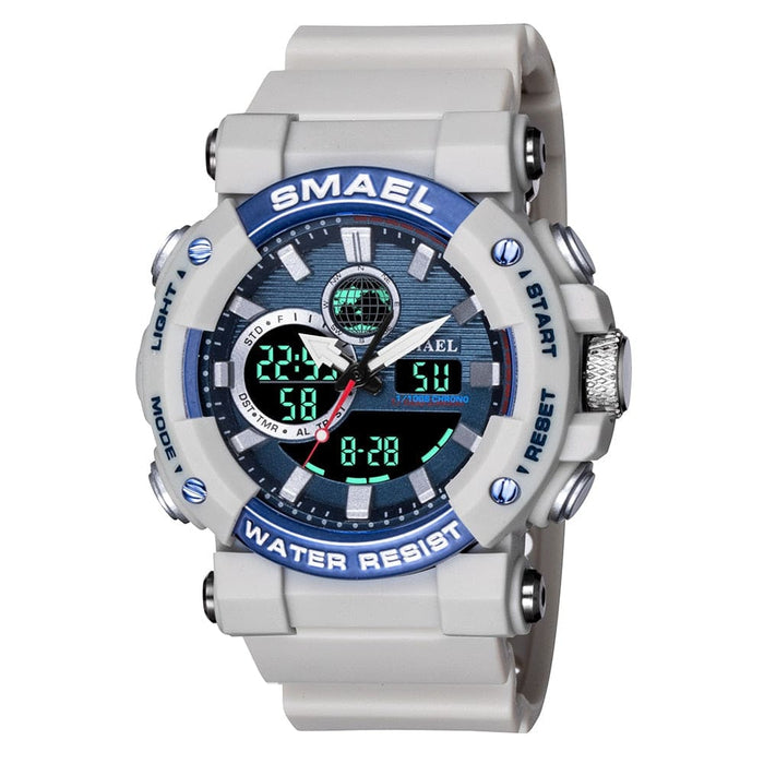 Men Watch Smael Sport Watches Waterproof Stopwatch Alarm