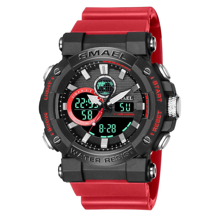 Men Watch Smael Sport Watches Waterproof Stopwatch Alarm