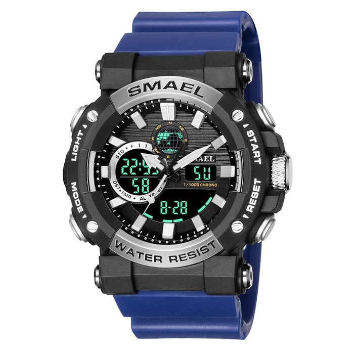 Men Watch Smael Sport Watches Waterproof Stopwatch Alarm