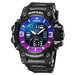 Men Watch Sport Waterproof Led Light Alarm Clock Dual Time