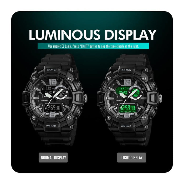 Men’s Multi-function Digital Dual Display Quartz Analog