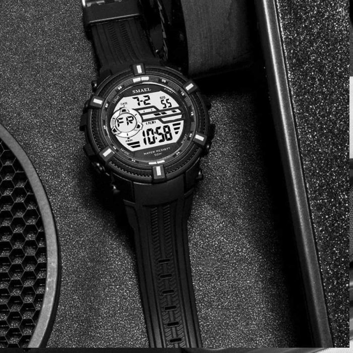 Men’s Multi-functional Big Dial Led Sport Wrist Watch