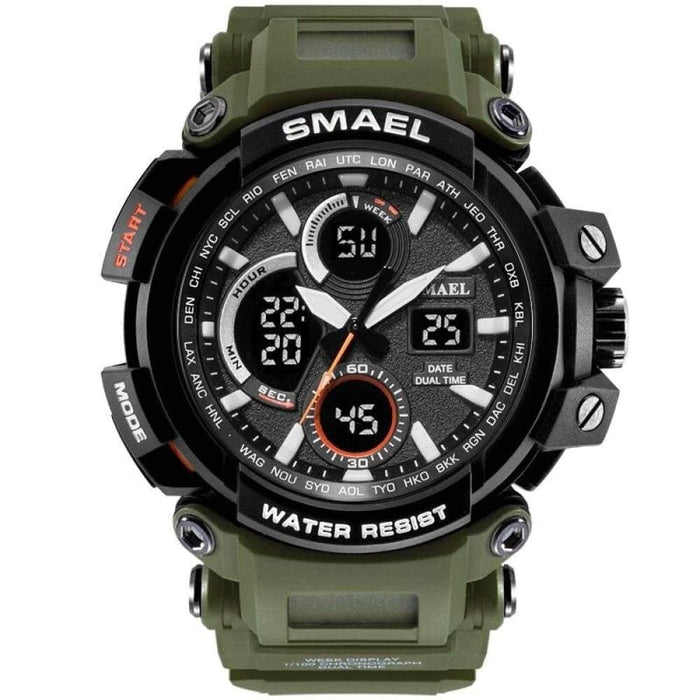 Men’s Multi-functional Dual Time Display Sport Wrist Watch
