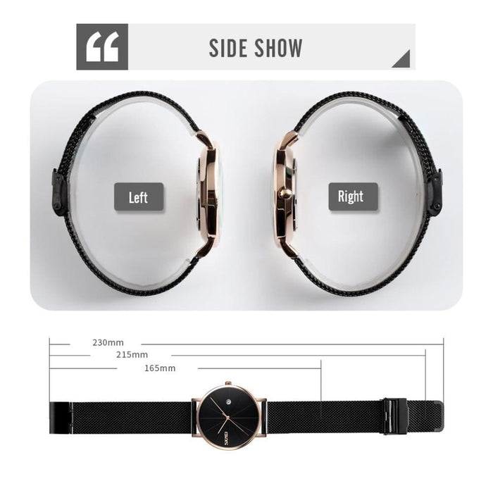Men’s Simple Quartz Bracelet Waterproof Wristwatches
