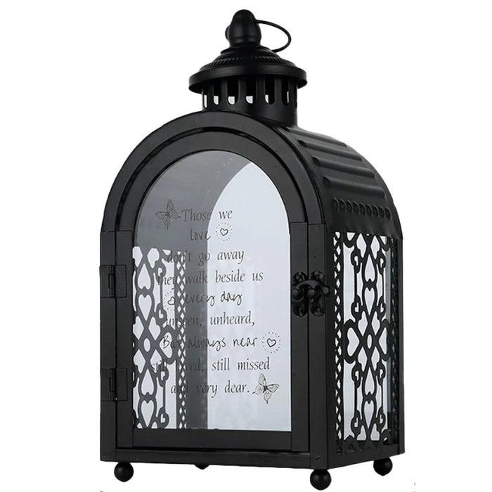 Metal Candle Holder Memorial Lantern For Loved Ones