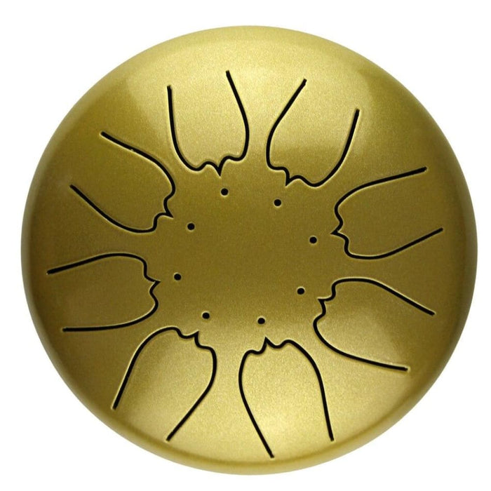 Mini 8-tone Steel Tongue Drum 6 Inch c Key Hand Pan