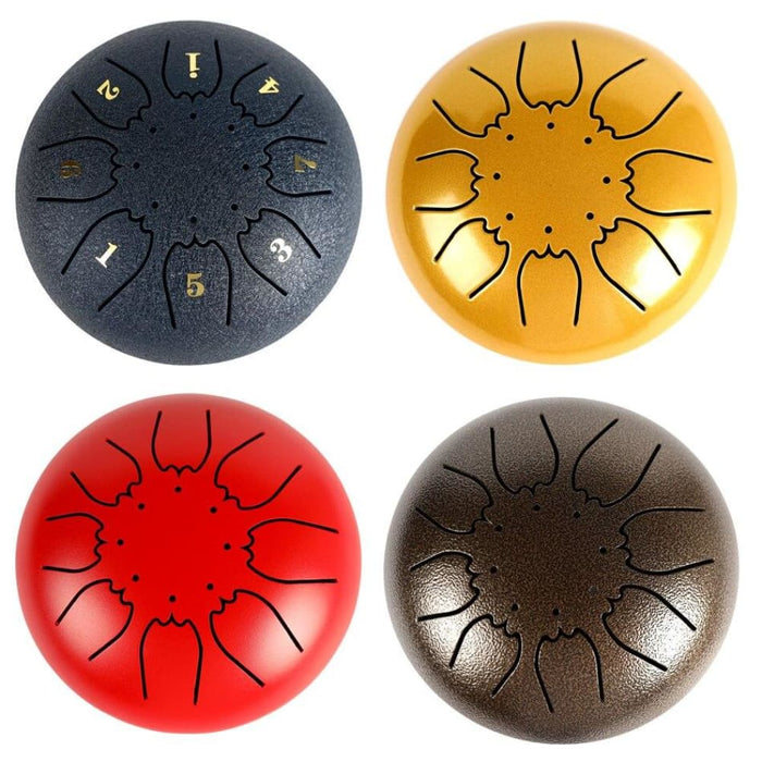 Mini 8-tone Steel Tongue Drum 6 Inch c Key Hand Pan